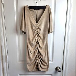 ZARA BASIC Faux Suede Dress